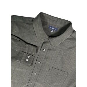 Croft & Barrow Men's XL Long Sleeve Gray Button Front‎ Shirt